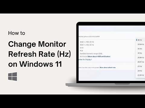 How to Change Monitor Refresh Rate (Hz) on Windows 11
