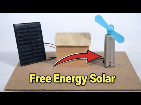 How to Make Mini Free Energy Solar Project | DIY Free Energy Solar Project | Mini Solar House & Fan