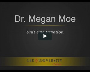 COMM-200: Understanding Human Communication - Unit One Devotion