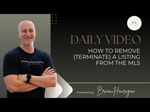 How to Remove Terminate a Listing From the MLS