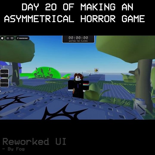 Day 20 of making a Asymmetrical Horror game #gaming #asymmetricalhorror #roblox #forsaken #shorts