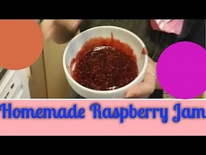 Homemade Raspberry Jam for a Cake Filling