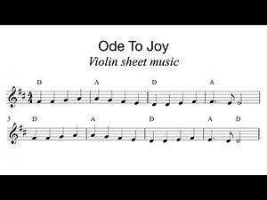 Learn Ode to Joy on Violin – Beginner Sheet Music (Free PDF)