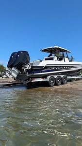 Gray hull, white deck. Do we like it? #32CCX | Sunsation Powerboats
