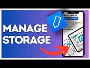 How to manage storage on Notewise?