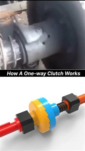 How a One-Way Clutch Works 🤯 | Mechanical Engineering Explained #shorts