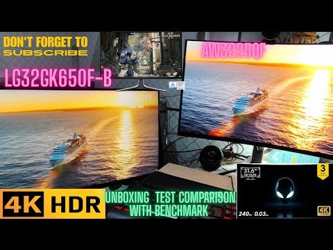 AW3225QF 32 INCH OLED MONITOR UNBOXING AND BENCHMARK