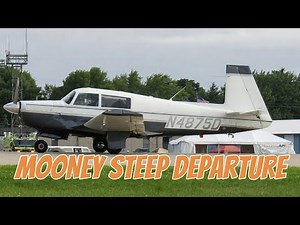 Mooney M20F Takeoff — Fast, Tight & Intense Runway Launch