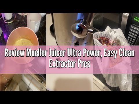 Review Mueller Juicer Ultra Power, Easy Clean Extractor Press Centrifugal Juicing Machine, Wide 3" F