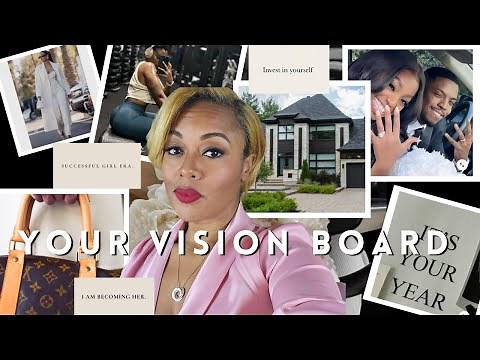 VISION BOARD 2025 - Manifest and Reach All Your GOALS (my step-by-step guide that works)