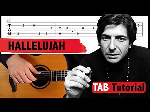 Hallelujah - Easy Guitar Tab (Fingerstyle Tutorial)