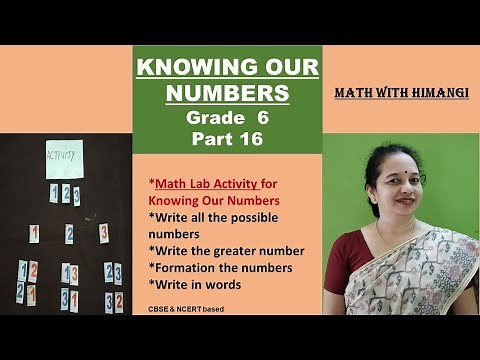 Math Lab Activity - Knowing Our Numbers Chapter 1 Grade 6.