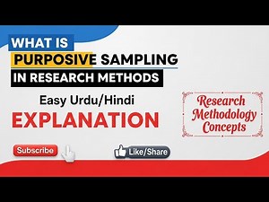 Purposive Sampling in Research Methods | Definition And Explanation #bsenglishlectures #research