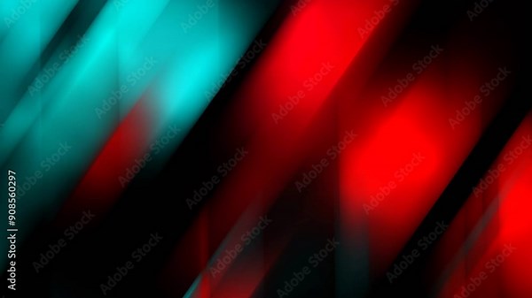 Abstract motion background with red , cyan colors and subtle shadows line smooth motion
