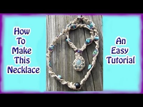 How To Make A Macrame Necklace and Attach Your Pendant