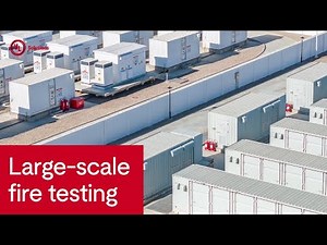 Large-Scale Fire Testing for Battery Energy Storage Systems