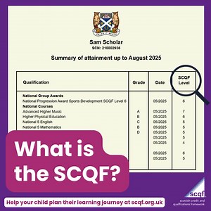 Understand the SCQF on the SQA results certificate | SCQF Partnership