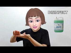 American Sign Language (ASL) Lesson: Disinfect