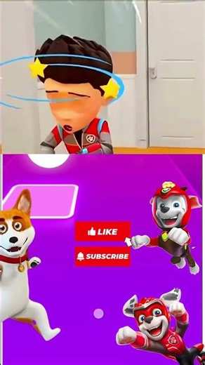 Paw 🐾 Patrol- 🆚 Owlette 🆚 Gekko X Dance Song #tileshopedmrush #pjmaskschinese