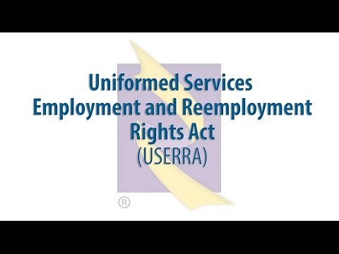 Pre-deployment - Uniformed Services Employment and Reemployment Rights Act (USERRA)
