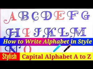 How to Write Alphabet in Style | Easy to Learn Stylish Alphabet A-Z | WriterM43 | English Alphabet