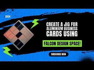 How to Create a Laser Jig for Aluminum Business Cards Using Creality Falcon Design Space