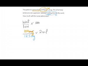 Drug Calculations Volume Formula