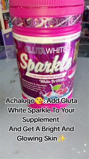 Gluta White Sparkle is a skin-whitening supplement containing L-Glutathione and Ascorbic Acid (Vitamin C), designed to lighten dark spots and dullness, resulting in a brighter and more even skin tone. It also aims to reduce signs of aging, improve skin cell health, and reduce wrinkles and acne scars, ultimately promoting hydrated, softer, and smoother skin.
