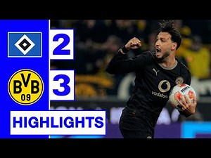 HSV Hamburg vs Borussia Dortmund 2-3 Highlights | Bundesliga