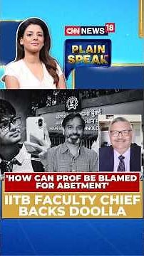 IIT Bombay Faculty Forum Chief Backs Prof Doolla: ‘How Can He Be Blamed For Abetment?’ | N18S