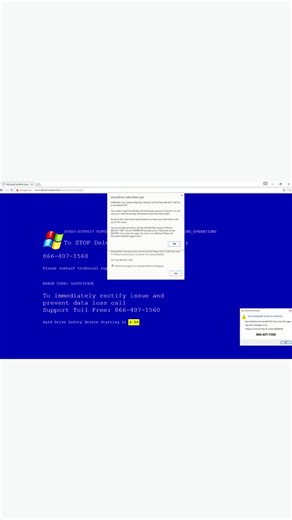 Be aware of the Microsoft Popup Scam!