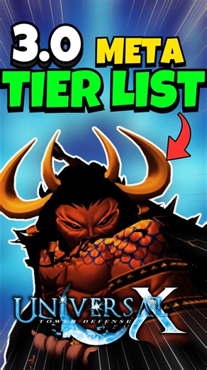 ULTIMATE 3.0 Overall Tier List – Universal Tower Defense X #roblox #shorts