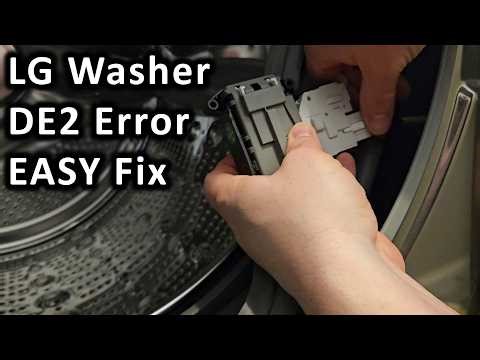 LG Washer DE2 Error Code Easy Repair - How to replace the door latch in 15 minutes