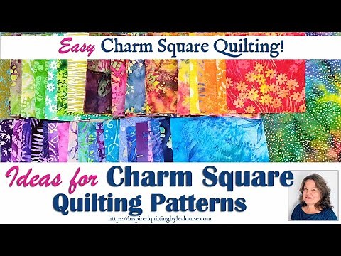 How to cut Charm Squares from Fat Quarters for Charm Square Quilting Patterns - Fat Quarter Quilting