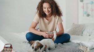 Teenage Girl Having Fun Her Dog Stock Footage Video (100% Royalty-free) 1034986061 | Shutterstock
