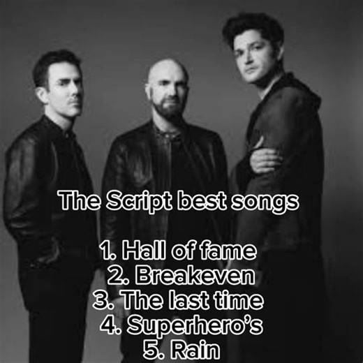 The Script best/ top songs and underrated songs, in my opinion 🤭 #music #sound # best #bestsongs #artist #bestsong #like #follow #fyp #viral #viralvideo #foryoupage #trending #duet #opinions #viralsong #comment #trendingsong #explore #2023 #video #followformore #new #trend #underrated #tiktokviral #good #sogood #trendingnow #trendingtopic #trendingmemes #whatstrending #trendingfashion #trendingmusic #trendingsong #newmusic #newartist #band #group #album #radio #stream #thescript #breakeven #glo