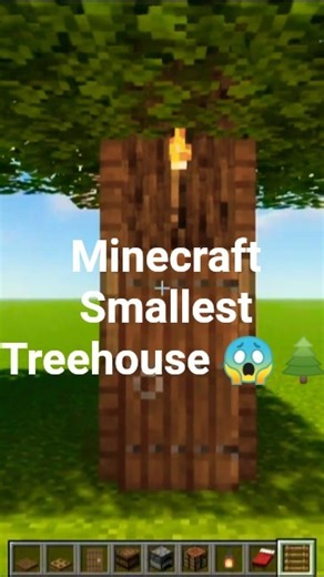 One-Block Wonders: The Smallest Treehouse Idea 🌳