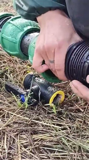 Ø63 HDPE Pipe Quick Connect End Plug Installation#dripirrigation