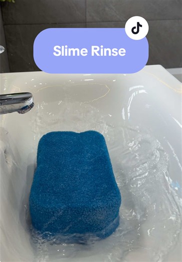 Slime Rinse ASMR: sponge suds and rinsing sounds