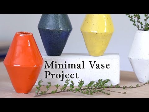 How to Slab Build a Minimal Vase // Slab Template Tutorial