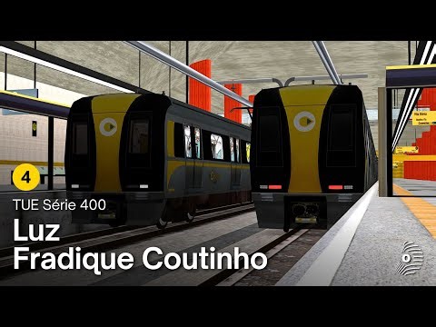 OpenBVE: LUZ → FRADIQUE COUTINHO com o TUE SÉRIE 400 da VIAQUATRO! Linha 4 Amarela