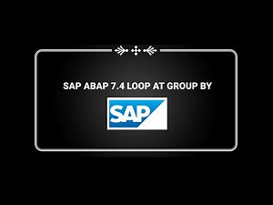 SAP ABAP 7.4 Loop at group by syntax