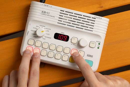 New Korg KR-11; compact yet feature-packed rhythm machine
