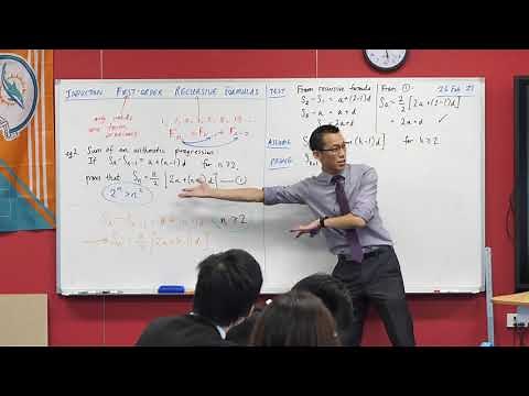 Induction - Recursive Formulas (2 of 2: Sum of an arithmetic progression)