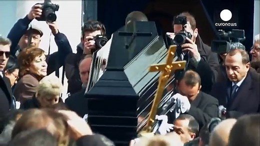 Funeral of singer Demis Roussos held in Athens