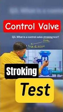 Control valve stroking test #controlvalve #plc #actuators #rtd #transmitter #technician #engineering