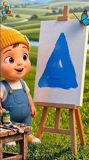 Learning shapes for Kids with Niki pt-1🔺️🔴🟩 |Fun Educational Video #kids #kidsvideo #shorts