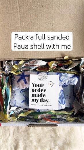 Packing a Paua Shell Order 🐚✨ Coastal Ocean Treasure