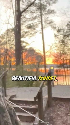 Incredible Sunset at Poplar Point Campground on Jordan Lake While Cold Weather Camping