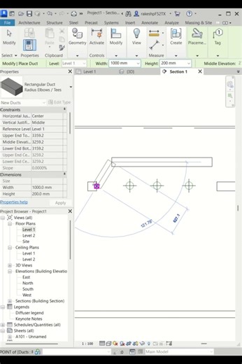 section in Revit #revit_mep
